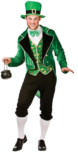 Wicked Costumes Adult Deluxe Leprechaun Fancy Dress Costume - Large