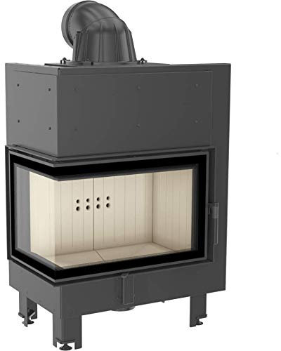 Kamineinsatz aus Stahl MBM Links 10 kW Ø 200