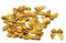 20 Stück Satinschleifen 2,5x3cm (gold 687) // Deko Schleifen für Hochzeit Taufe Kommunion Applikation Streudeko einfarbig