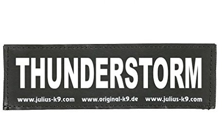 JULIUS K-9 Klettaufschrift, Thunderstorm, klein, Schwarz