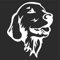 INDIGOS UG Aufkleber - Autoaufkleber - JDM - Die Cut - Golden Retriever Decal Auto Window Laptop Sticker - weiß - 88mmx109mm