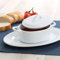 Holst Porcellana COC 201 FA1 Cocotte per zuppa e stufato SERVIER Set 0,40 l 25 x 18 cm, Porcellana, Bianco, 25 x 18 x 9,5 cm