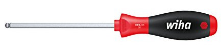 Wiha Schraubendreher SoftFinish® Sechskant-Kugelkopf, schwenkbar für schwer zugängliche Bereiche, mit Sechskantklinge (26330) 5 x 100 mm
