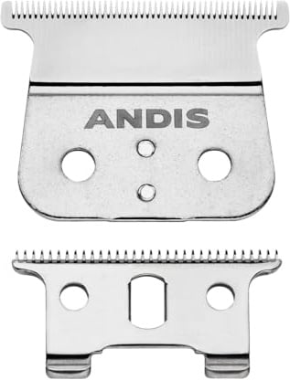 Andis - 04850 GTX T-Outliner Stainless-Steel Deep-Tooth Replacement Blade – for T-Outliner Cordless, Blackouts, GTO & GO - Close & sharp Cutting, Zero Gapped, Dependable & Long-Life Blade - Silver