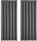 Deconovo Verdunkelungsvorhänge Vorhang Blickdicht Kälteschutzvorhang Gardinen Abdunkelnde Vorhänge Wohnzimmer Modern, 229x229 cm(HöhexBreite), Dunkelgrau, 2er Set