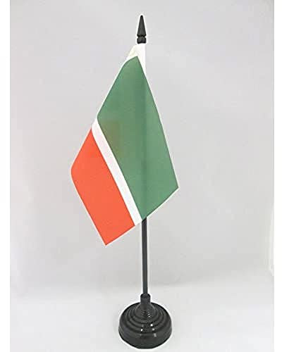 AZ FLAG - Tischflagge Tschetschenien - 15x10 cm - Tschetschenisch Tischfahne 10 x 15 Cm - Flaggen