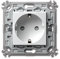 TEM Steckdose Schuko+KS+E 16A 250~2M Weiss