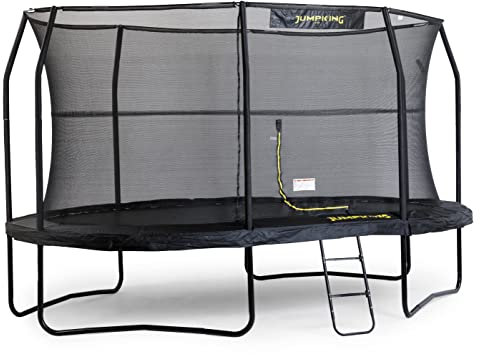 Jumpking 10ft x 15ft Oval Trampolin mit Sicherheit Gehäuse