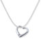 Heather Needham Sterling Silver Floating Heart Necklace on 16/41cm silver chain - HEART SIZE: 10mm SOLID SILVER - NOT PLATED. Gift Boxed 8029/16