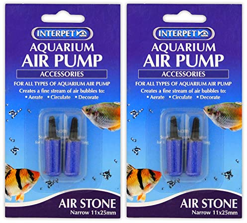 (2 PACK) INTERPET AIRSTONES for AQUARIUM AIR PUMP