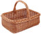Einkaufskorb rechteckig, braun, T 60cm x B 44cm x H 21cm