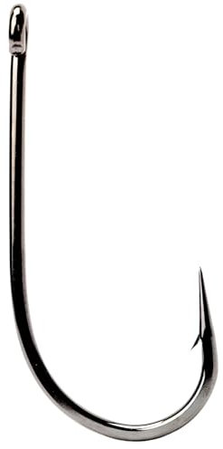 Cox & Rawle Meat Hook - Extra Strong High Carbon Steel Fishing Hook with Razor Sharp Point - Perfect for Landing Big Fish like Cod, Conger, Tope & Small Shark (Black Nickel Finish, Size 4/0)