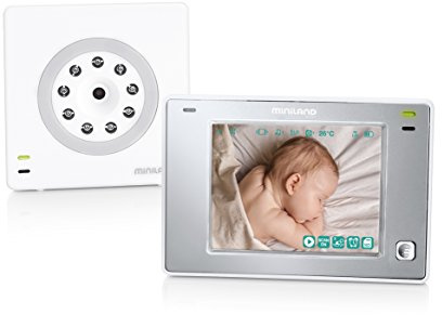 Miniland BABY Digimonitor 3.5 Touch - Vigilabebé, Blanco