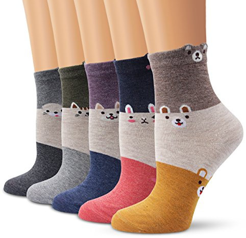 Ambielly Socken aus Baumwolle Thermal Socken Erwachsene Unisex Socken /Größe 35-41 Mehrfarbig/Packung
