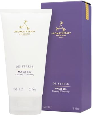 Aromatherapy Associates De-Stress Muscle Gel 150ml | Cooling Muscle Relief for Sore & Tight Muscles, Post-Workout Recovery Gel with Essential Oils, Relieves Tension & Supports Muscle Recovery