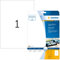 HERMA 4909 Hochglanz Etiketten, 25 Blatt, 210 x 297 mm, 1 pro A4 Bogen, 25 Stück, selbstklebend, bedruckbar, glänzend, blanko Glossy Papier Klebeetiketten Aufkleber, weiß