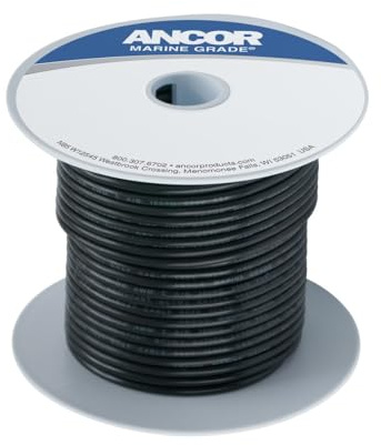 Ancor 639 – 182003 Marine Grade Cable Main, Color Black, 1.31 mm², 7.6 M