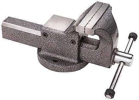 DEMA Profi Guss-Schraubstock BULLDOG 100 mm für Werkstatt, Metallbearbeitung, Heimwerker - Robust, Präzise, Langlebig