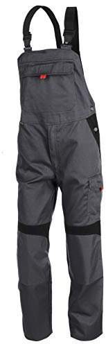 KÜBLER Workwear KÜBLER INNO Plus Arbeitslatzhose grün, Größe 48, Herren-Arbeitslatzhose aus Mischgewebe, Arbeitslatzhose mit Knieschutztaschen nach EN 14404, leichte Arbeitslatzhose