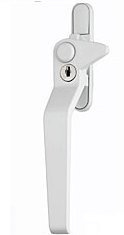 uPVC Window Handle Avocet Cockspur Window Handle, Left, 9mm Backset, White Double Glazed Avocet Cockspur uPVC Window Handles - White
