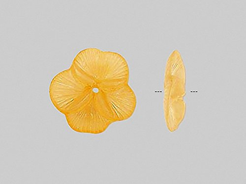 Magic and Arts Lucite Blüten Stiefmütterchen orange