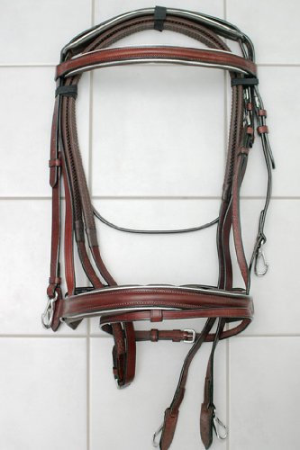 jw reitsport Trense schwedisches Reithalfter Vollblut braun