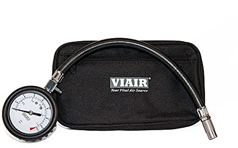 Viair 2.5 Tire Pressure Gauge with Hose, 0-15 PSI Range, P/N 90059