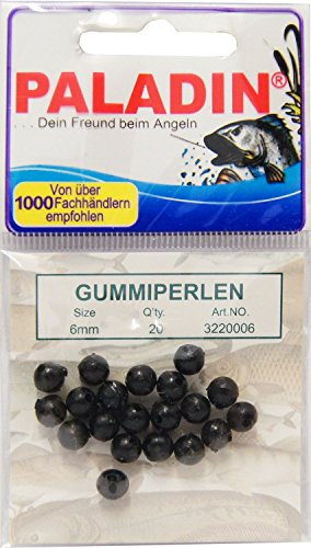 Paladin Gummiperlen Perlen Perle für Sbirulino Posen, Größe/Packungsinhalt:6mm / 20 Stück