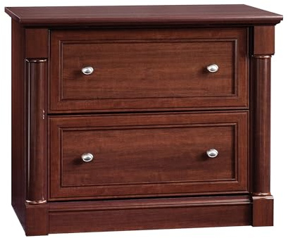 Sauder Palladia File Cabinet with 2 Drawers, Safety Mechanism, Lateral File Cabinet - Select Cherry Finish