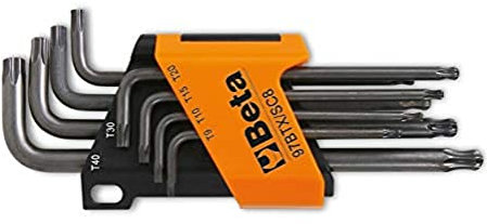 BETA 97BTX/SC8 - Serie di 8 chiavi maschio piegate Torx®