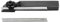 WABECO Mini Abstechstahl Halter 8x8 mit 2 Abstechmesser HSS Abstechhalter Drehmeißel
