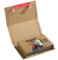 ColomPac CP020.04 Flexible Wickelverpackung aus Wellpappe, 251 x 165 x 60 mm, braun