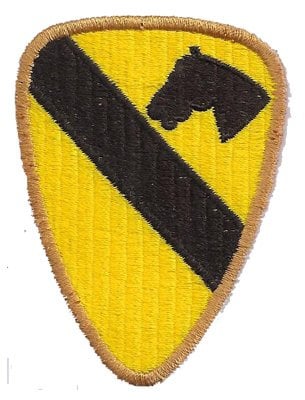 US Army Patch: Cavalry Ranger USMC Airforce Aufnäher USA Militär Abzeichen zum aufnähen - Bundeswehr Geschenk Military Applikation für Uniform/Jacke/Boots - 100x80mm
