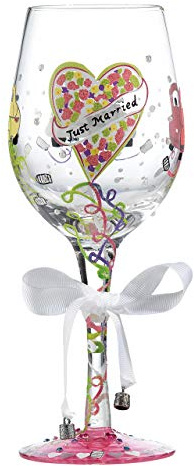 Lolita Just Married Wedding Wine Glass