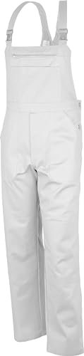 QUALITEX HIGH QUALITY WORKWEAR Latzhose-Basic 100% CO 240 G/M² Farbe Weiss Größe 62