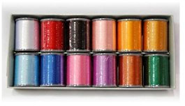 Brother Stickgarnset Satin 12 Farben (300m)