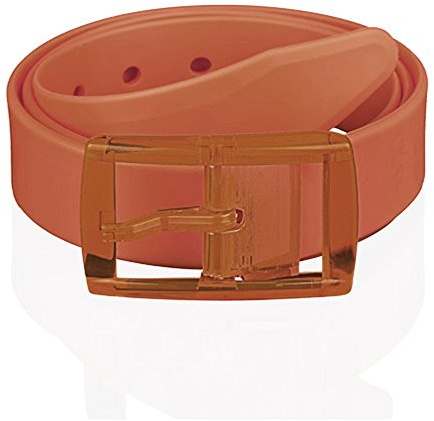 Taffstyle® Unisex Silikon Neon Gürtel kürzbar One Size für Damen / Herren - Braun