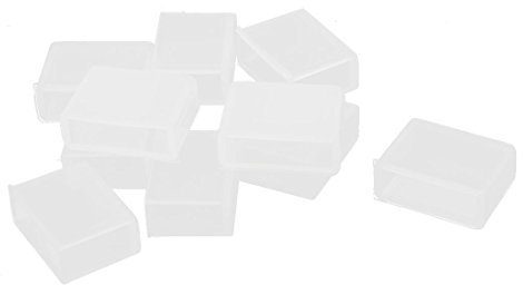sourcing map 10 STK 12mm Silikon-Endkappe Abdeckung für 3528 5050 2811 IP67 IP68 LED Tube de DE de