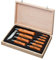 OPINEL - La Collection 10 Couteaux Collection Pliants N°02 à N°12 - OPINEL COFFRET en Chêne - Couteaux Acier au Carbone - Manche en bois de Hêtre