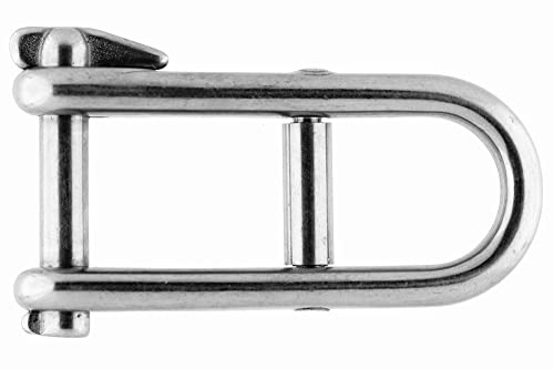 Yacht Steel Schlüsselschäkel mit Steg 21,5X(62+20,5) mm