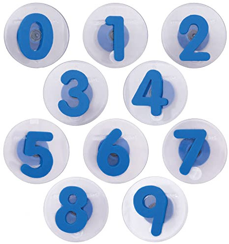 READY 2 LEARN Giant Stampers | Zahlen 0-9 - 10er Set | Leicht zu haltende Schaumstoffstempel für Kinder - Kunst- und Bastelstempel für Displays, Plakate, Schilder und DIY-Projekte