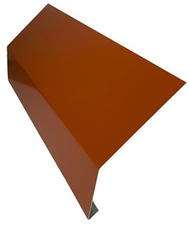 Traufblech 2 m lang Aluminium 0,8 mm (groß, rot Ral 8004)