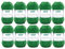 Gründl Wolle Cotton Quick uni - dünne Wolle zum Häkeln - Strickgarn - Häkelgarn - Glänzend und hautfreundlich - 100 % Baumwolle - 10 Knäuel 50 g / 125 m - Nadelstärke 3 - 4 - Farn