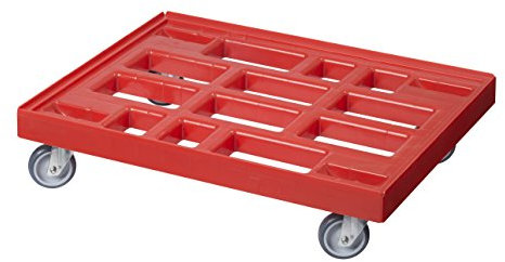 4 Stück Transportroller für Kisten 80 x 60 cm - 400 kg Traglast