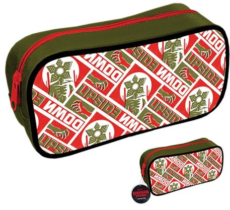 Federmäppchen „Stranger Things“ (Demogorgon Upside Don Design), Federmäppchen für Schreibwaren und Zeichenset – offizielles Merchandise