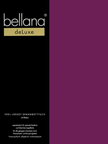 Bellana® Deluxe Spannbetttuch für Wasserbetten und Boxspringbetten, 140-160 x 200-220 cm, violett