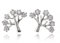 Sovats Boucles d`oreilles Arbre de Vie Boucles d'oreilles Argent Femme 925 Avac Oxyde de Zirconium