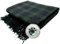 Tartanista - Herren Fly Plaid mit Schmuckstein-Brosche - ideal geeignet für Kilts von Dudelsackspielern - Black Watch