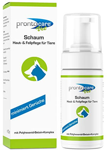 Prontocare-Vet Schaum 100ml - Optimal auch zur Reinigung des äußeren Gehörganges bei Tieren