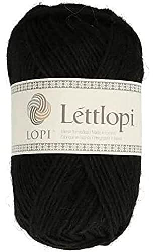 ÁLAFOSS - Icelandic wool yarn 1522-0059 Garn, Wolle, 0059 Schwarz, 50g/1.75oz. 100m/109yd, 100 meter